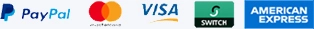 PayPal - MasterCard - VISA - Switch - American Express